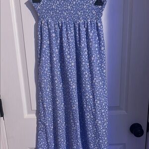 Sienna Sky Straight Leg Blue and White Jumpsuit